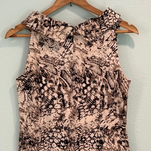 Ellen Tracy  Sleeveless Snake‎ Print Sheath Dress Size 6P - Picture 7 of 10